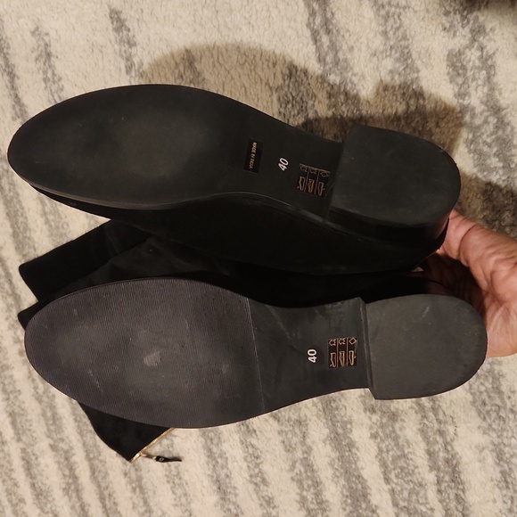 Lola Cruz black suede over the knee boots - Picture 5 of 10